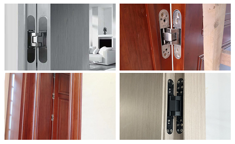 三維可調(diào)暗鉸鏈鋅合金隱形門合頁木門折疊門房門重型暗裝十字暗鉸 30*